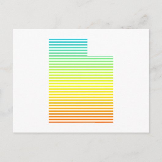 utah chill fade briefkaart (Voorkant)