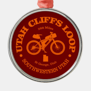 Utah Cliffs Loop (fietsen) Metalen Ornament