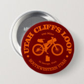 Utah Cliffs Loop (fietsen) Ronde Button 7,6 Cm (Voorkant /achterkant)