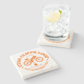 Utah Cliffs Loop (fietsen) Stenen Onderzetter (Zijkant)