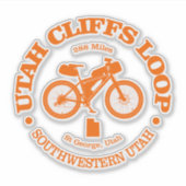 Utah Cliffs Loop (fietsen) Sticker (Voorkant)