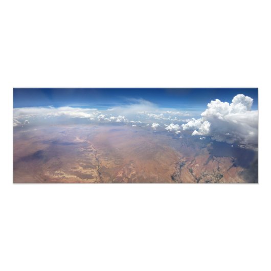 Utah Cloudscape van 36.000 voet Foto Afdruk (Voorkant)
