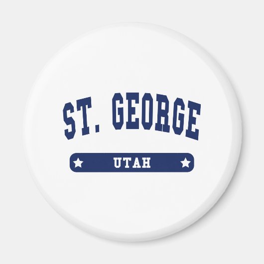 Utah College Stijl T-shirts Magneet (Voorkant)