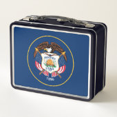 Utah: De bijenkorf staat Amerikaanse vlag, industr (Achterkant)