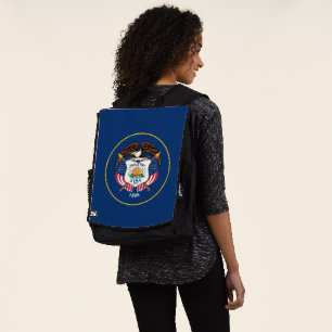 Utah: De bijenkorf staat Amerikaanse vlag, industr Rugtassen