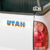 Utah de staat Great Salt Lake Bumpersticker (Op Truck)
