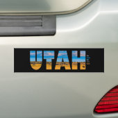 Utah de staat Great Salt Lake Bumpersticker (Op auto)