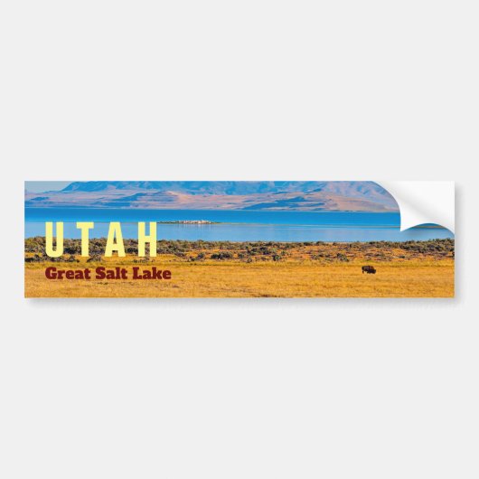UTAH De staat van het Grote Zoudenmeer Bumpersticker (Voorkant)