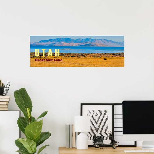 UTAH De staat van het Grote Zoudenmeer Poster (Thuiskantoor)