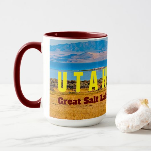 UTAH de State Mok van het Great Salt Lake (Met donut)
