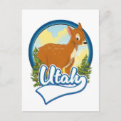 Utah Deer Travel logo Feestdagenkaart (Voorkant)