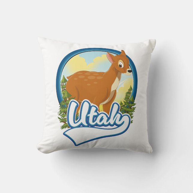 Utah Deer Travel logo Kussen (Voorkant)