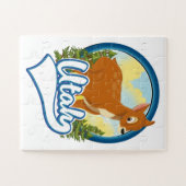 Utah Deer Travel logo Legpuzzel (Horizontaal)