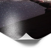 Utah Delicate Arch night sterft melkachtig landsch Foto Afdruk (Hoek)