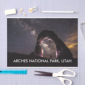 Utah Delicate Arch night sterft melkachtig landsch Tissuepapier (Craft)