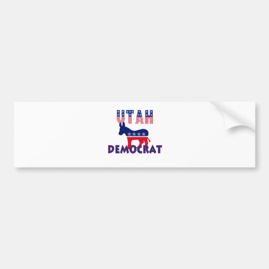 Utah Democraat Bumpersticker (Voorkant)
