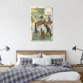 Utah Depictions of Sites to See in UtahUtah Canvas Afdruk (Insitu (Slaapkamer))