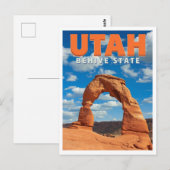 Utah Desert Arch Vintage Briefkaart (Voorkant / Achterkant)
