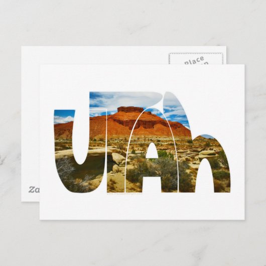 Utah Desert Briefkaart (Voorkant / Achterkant)