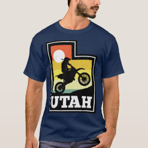 Utah Dirt Bike  Sunset State-vorm T-shirt
