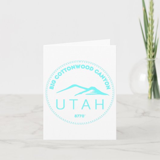 Utah Elevated Mountain - Retro Kaart (Voorkant)