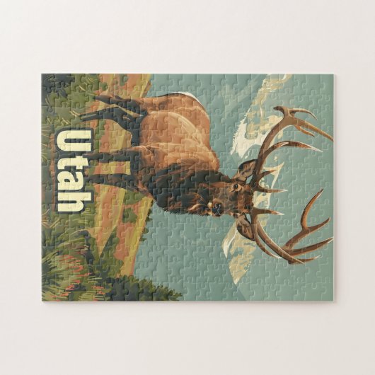 Utah Elk Legpuzzel (Horizontaal)
