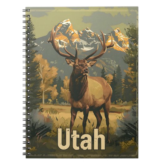  Utah Elk Notitieboek (Voorkant)
