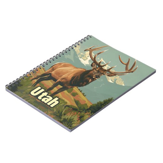 Utah Elk Notitieboek (Linkerzijde)