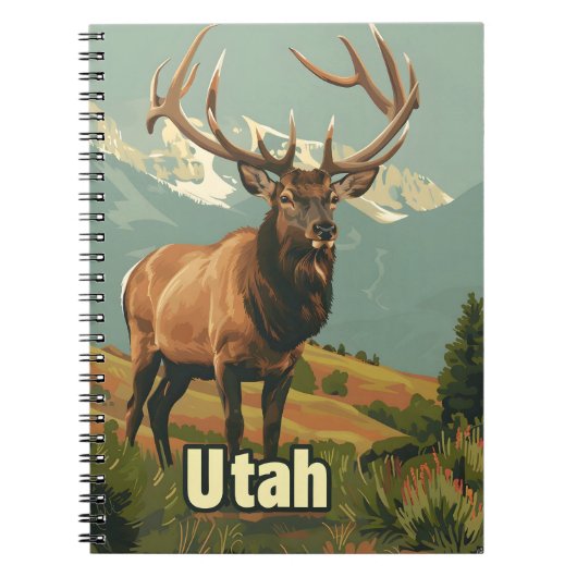 Utah Elk Notitieboek (Voorkant)