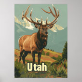 Utah Elk Poster (Voorkant)