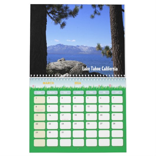 Utah en Lake Tahoe Landschappen Kalender (Mar 2026)