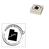 Utah Familie retouradres bedrijf Rubberstempel (Gestempeld)
