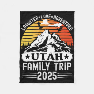 Utah Familiereis 2025 Bergkampeeravontuur T Fleece Deken