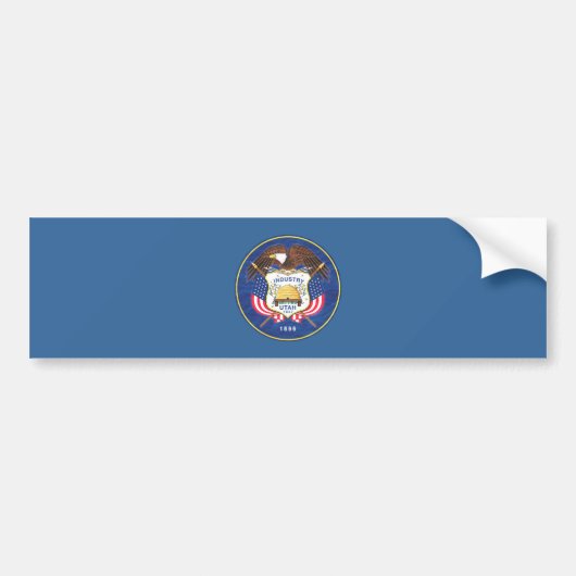 UTAH FLAG BUMPERSTICKER (Voorkant)