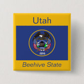Utah Flag Button (Voorkant)