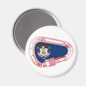 Utah Flag Climbing Carabiner Magneet (Voorkant / Achterkant)