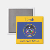 Utah Flag Magnet (Voorkant / Achterkant)