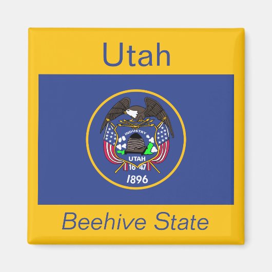 Utah Flag Magnet (Voorkant)
