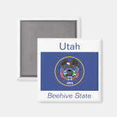 Utah Flag Magnet (Voorkant / Achterkant)