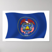 Utah Flag Poster Print (Voorkant)