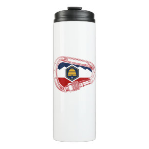 Utah Flag Rock Klim Carabiner Thermosbeker