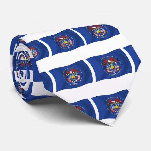 Utah Flag Stropdas (Opgerold)