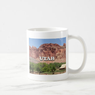 Utah: Fruita, Nationaal Park Capitol Reef, Verenig Koffiemok