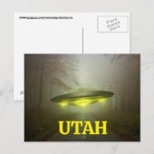 UTAH FUNNY RUIMTESCHIP UFO BRIEFKAART (Voorkant / Achterkant)
