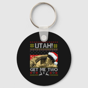 Utah Geef Me Twee Grappige Citaat Lelijk Kersttrui Sleutelhanger