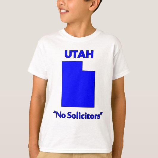 Utah - Geen Colporteurs T-shirt (Voorkant)