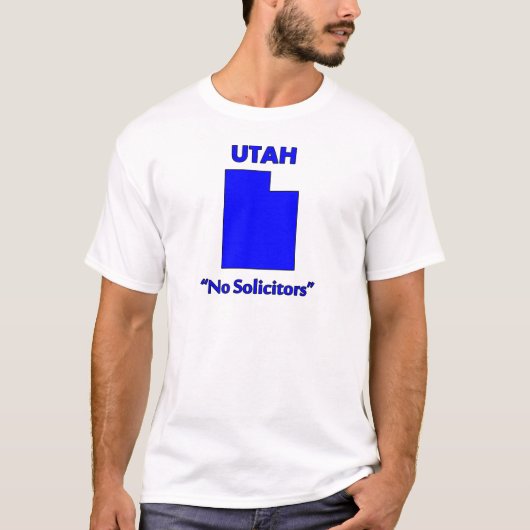 Utah - Geen Colporteurs T-shirt (Voorkant)