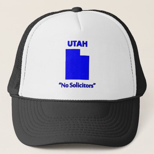 Utah - Geen Colporteurs Trucker Pet (Voorkant)
