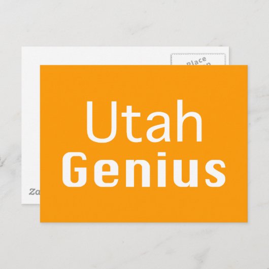 Utah Genius Gifts Briefkaart (Voorkant / Achterkant)