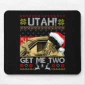 Utah Get Me Two Funny Quote Ugly Xmas Sweater Chri Muismat (Voorkant)